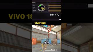 VIVO 1820 headshot sensitivity settings for Free Fire shorts viral freefireshorts [upl. by Dranoel]