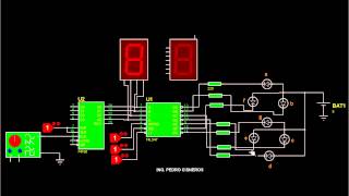 DECODIFICADOR BCD A DISPLAY DE 7 SEGMENTOS CAPT 9 PARTE4 [upl. by Ahsimak]