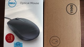 Dell MS116 Wired Optical Mouse 1000DPI LED Tracking Scrolling Wheel Plug and Play [upl. by Amiarom563]