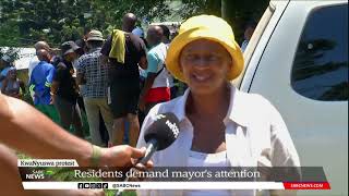 KwaNyuswa residents in KZN protest lack of running water power cuts demand mayors attention [upl. by Yoo225]