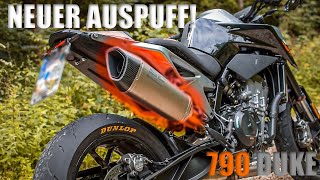 Neuer Auspuff  790 Duke  SCProject [upl. by Losyram]