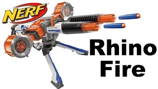 NERF NStrike Elite Rhino Fire Unboxing and Review [upl. by Eussoj]