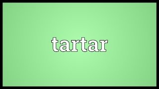 Tartar Meaning [upl. by Aciruam]