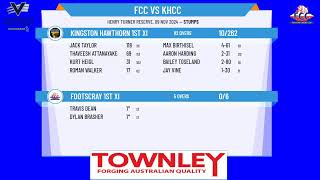 Footscray 1st XI v Kingston Hawthorn 1st XI Day 1 [upl. by Milano]