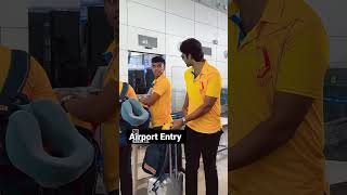 Airport Grant Entry Dhoni Bhai dhoni csk cskvsrcb viratkohli rohitsharma Summyjangirshort [upl. by Nevuer]