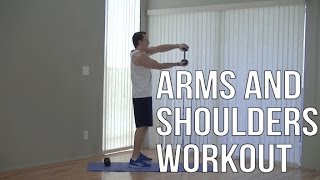 20 Minute Arm and Shoulder Workout  HASfit Shoulders and Arms Workouts Exercises [upl. by Iren860]