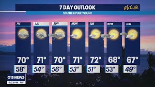 Comfortable end of summer weather continues  Q13 FOX Seattle [upl. by Sellig369]