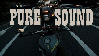 MT09 Akrapovic  Lets go home  PURE SOUND [upl. by Eerihs]