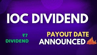 IOC dividend payment date 2024  IOC dividend payout update [upl. by Enelyk464]