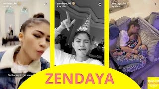 ZENDAYA  SNAPCHAT VIDEOS  DECEMBER 2016 [upl. by Effy749]