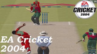 I Played Cricket 2004 in 2023  Bangladesh vs Zimbabwe  EA Cricket 2004 [upl. by Aihpledalihp]