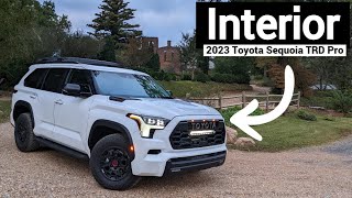 2023 Toyota Sequoia TRD Pro Interior  Detailed Walkthrough [upl. by Sadick]