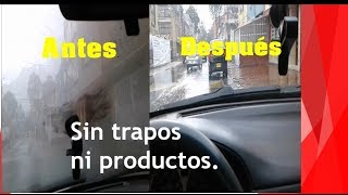 Truco para los parabrisasVIDRIOS EMPAÑADOS del coche Desempañar sin trapos ni productos [upl. by Ahsil]