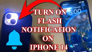 How to turn on flash Alerts Notification on Iphone 14 pro max [upl. by Kylah]