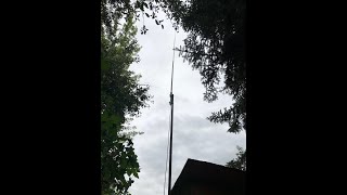 Raising the height of the Solarcon A99 Antenna and trying to make it look a little stealthier [upl. by Limoli]