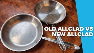 My 25 year old AllClad TryPly frypan vs a modern d5 frypan [upl. by Roxy]