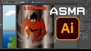 ASMR Disegno e ti rilasso con Illustrator in Intense Whispering ITA ASMR [upl. by Valora]