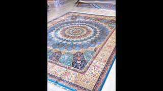 Persian Rug Dom Hand Knotted Silk Classic Oriental Carpet 9x12ft [upl. by Dragone507]