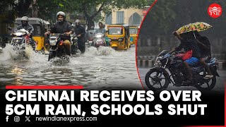 Tamil Nadu rains Schools closed in Chennai and 14 districts amid heavy rain alert [upl. by Suehtomit764]