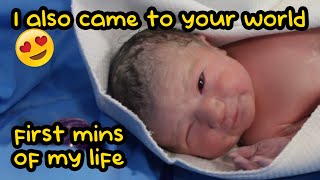 My newborn born a few seconds ago ❤️🍼 cutebaby [upl. by Aynotal]