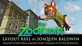 Zootopia Layout Reel  Little Rodentia Deleted Scene [upl. by Yesrod]