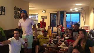 Pacquiao vs thurman 1st round knockdown reactions [upl. by Jaye]