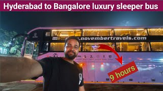 Hyderabad to Bengaluru luxury slipper Bus [upl. by Mcclary823]