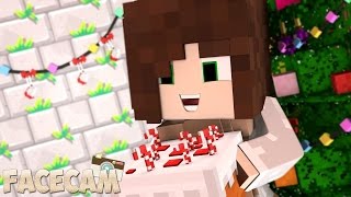 Minecraft MEU BOLO NATALINO cFacecam [upl. by Hochman854]