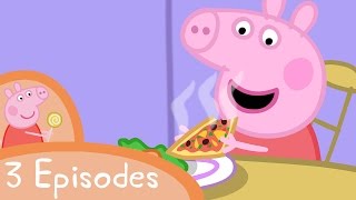 Peppa Pig  Yummy food 3 episodes [upl. by Dawna6]