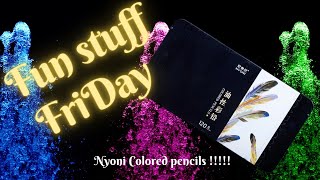 Fun Stuff Friday  Nyoni Coloured pencils  Are MarkArts the same [upl. by Zaria]