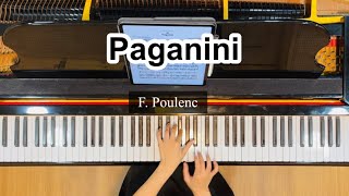 Paganiniin eb minorF Poulenc piano accompaniment [upl. by Daberath]