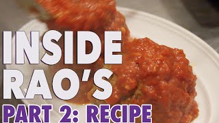 Inside Raos Meatball Recipe Part 2 [upl. by Woo]