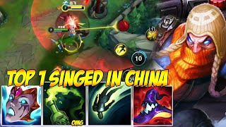 TOP 1 SINGED IN CHINA WILD RIFT  IMPOSSIBLE TO PLAY AGAINST [upl. by Eldwen]