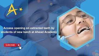 Access opening on extracted teeth by students of new batch at Ahead Academyaheadacademy dentist [upl. by Ledairam]