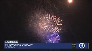 VIDEO Fireworks display held in Waterbury [upl. by Abil]