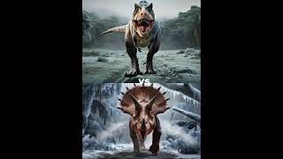 Triceratops vs T rex  Godzilla Dragon African Buffalo Zebra Rhino [upl. by Borchers436]