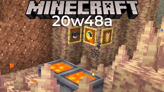 20w48a Snapshot NEW Stalagmites and Stalactites in Minecraft [upl. by Aniweta]