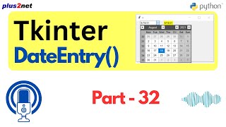 Python Tkinter PythonGUI Implementing Date Picker with tkcalendars DateEntry Widget [upl. by Anitsrik]