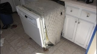 DISHWASHER REMOVAL amp INSTALLATION [upl. by Adnamma]