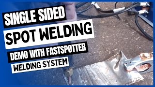 Single Sided Spot Welding Demo  Fastspotter 50 kva Portable Spot Welding Machine [upl. by Shakti]