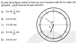 CRONOMETRÍA EJERCICIO RESUELTO HABILIDAD MATEMÁTICA EXAMEN DE ADMISION AREA A 2024II SAN MARCOS [upl. by Aromas]