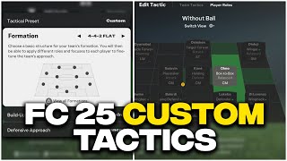 FC 25 Custom Tactics Explained FC IQ Made Things INTERESTING [upl. by Niobe633]