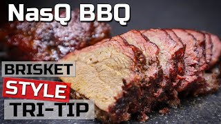 Low amp slow Tritip  Brisket style gegaard  NasQ BBQ [upl. by Anauqes]