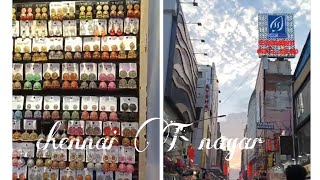 chennai T nagar evening time beautiful place in chennai shopping vlog Streetshopping [upl. by Assirac]