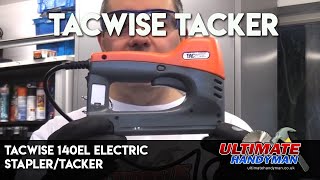 Tacwise 140el electric staplertacker [upl. by Anyela]