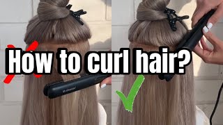 Stop Making These Curling Mistakes Flat Iron Curls Guide [upl. by Annoda]