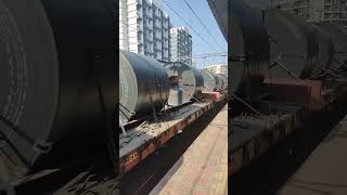 STEEL ROLL SHEET  Freight Train  railway railwayline goodstrains steelindustry viralvideos [upl. by Skurnik]