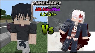 Toji Fushiguro VS Satoru Gojo  JJK AddonMod  Minecraft PE 12131 [upl. by Siraval]