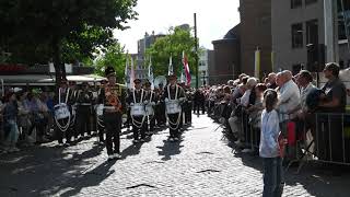 Klaroenkorps Amicitia Banholt Openingsparade WMC 2022 Kerkrade [upl. by Annoeik]