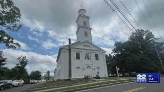 South Congregational Church in Amherst to dedicate new steeple and bell [upl. by Hertha246]